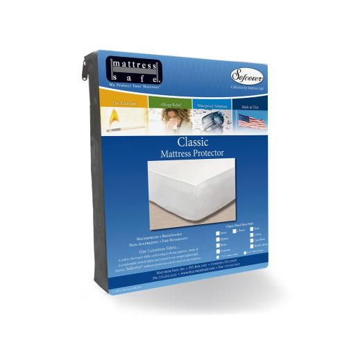 Sofcover® Classic Mattress Protector-Full Plus, Fits 54x75-80 and 9-15" Depth, Waterproof Top & Side